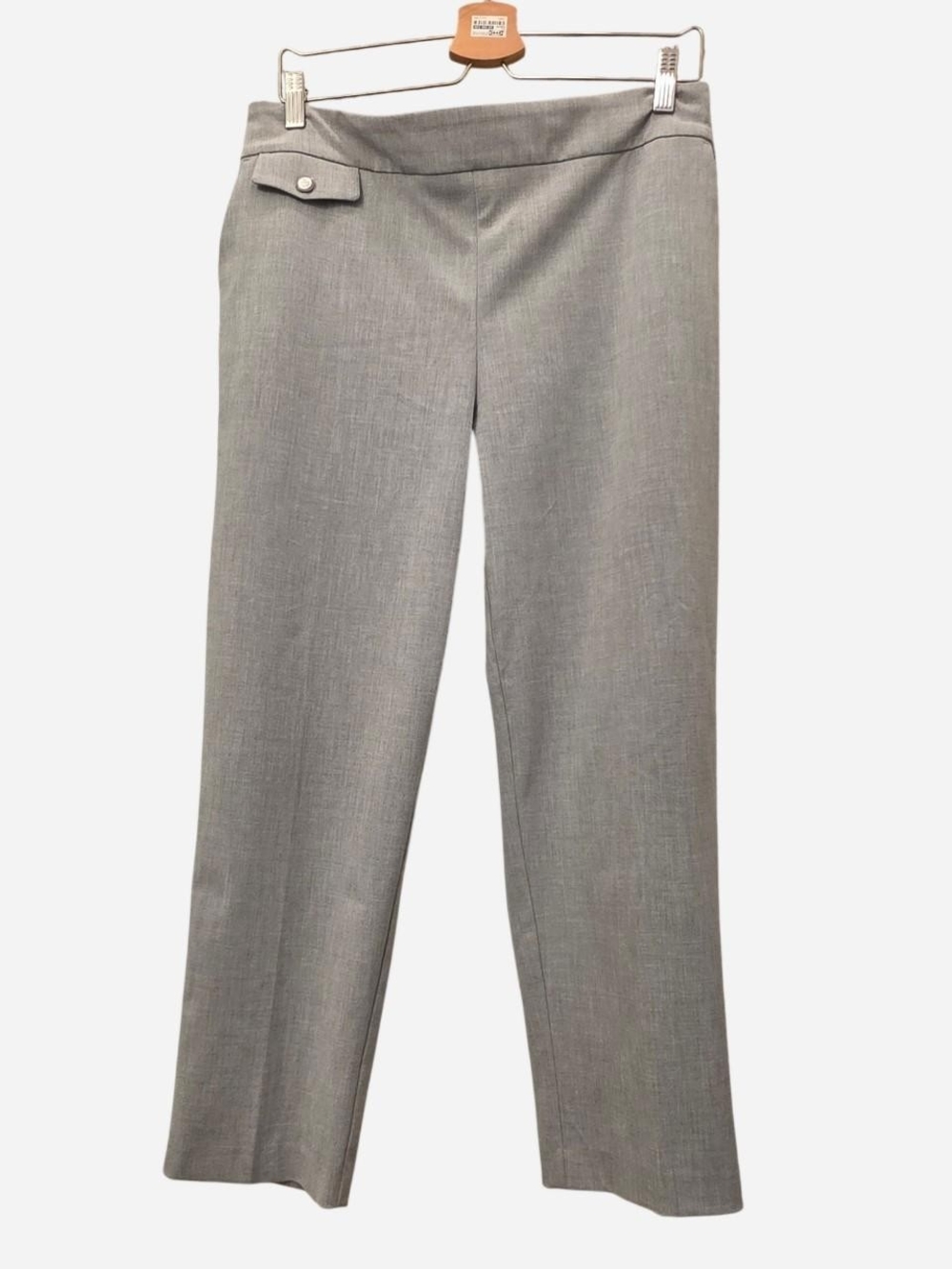 Rachel Zoe Light Gray Straight-Leg Dress Trousers